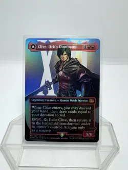 MTG Final Fantasy English Clive, Ifrit's Dominant Borderless 0385 Foil - Image 1
