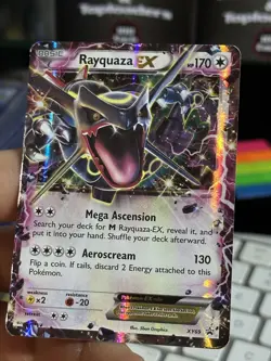 Rayquaza EX XY69 Black Star Promo 2015 SHINY Holo Rare PokÃ©mon Card TCG - Image 4