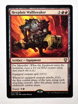 Hexplate Wallbreaker: Commander: ONE MTG Magic the Gathering Free Shipping!!! - Image 1
