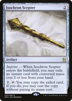 ISOCHRON SCEPTER FOIL ETERNAL MASTERS MTG MAGIC THE GATHERING NEAR MINT - Image 1