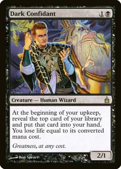 DARK CONFIDANT RAVNICA MTG MAGIC THE GATHERING NEAR MINT - Image 1