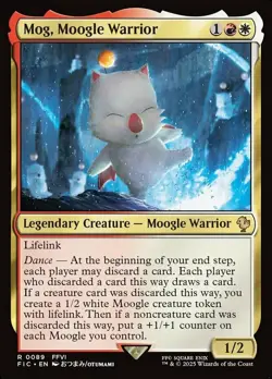 x1 Mog, Moogle Warrior R MTG Commander: Final Fantasy M/NM, English - Image 2