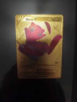Display Card Mew V 069/189 Full Art Textured Gold Foil Fan Art VFN -Free Ship!- - Image 2