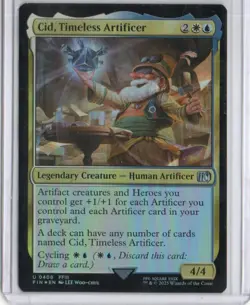 MTG FINAL FANTASY   CID, TIMELESS ARTIFICER (#408) UNCOMMON FOIL - Image 1