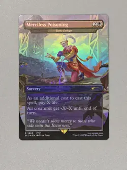 MTG x FINAL FANTASY SECRET LAIR - MERCILESS POISONING #1860 RAINBOW FOIL - Image 1