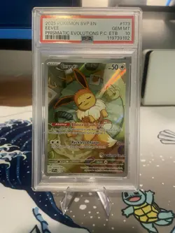 Eevee 173 Promo Prismatic Evolutions Pokemon Center Stamped PSA 10 - Image 1
