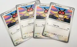 Hoothoot 114/142 4x x4 Pokémon Cards 2024 Stellar Crown Playset - Image 1