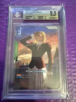 First Contact GD01-107 Alt Art - Gundam Card Game BETA (English)BGS 9.5 - Image 3