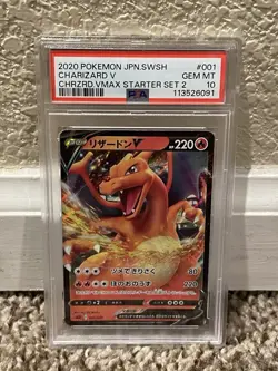 PSA 10 Charizard V 001/021 VMAX Starter Set Japanese Pokemon Card - Image 5