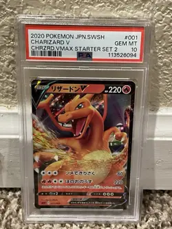 PSA 10 Charizard V 001/021 VMAX Starter Set Japanese Pokemon Card - Image 8