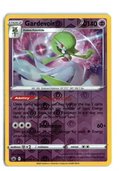 Pokemon TCG Card Chilling Reign Gardevoir 061/198 Rare Reverse Holo NM-LP - Image 1