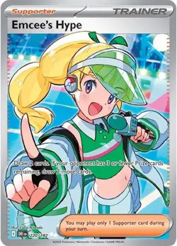 Pokemon Card - S&V: Destined Rivals 220/182 -EMCEE'S HYPE (ultra rare holo) NM/M - Image 2
