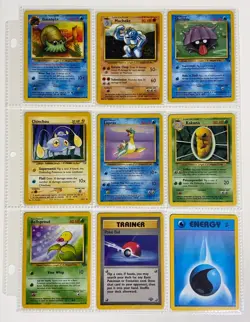 Pokémon Card Binder Collection - Vintage Card Lot | 1999-2000 WOTC Rare/Uncommon - Image 1