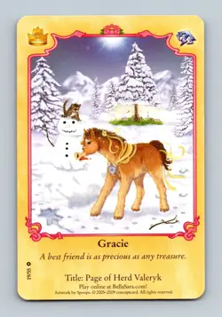 Bella Sara Gracie 19/55 (Royalty) TCG CCG Trading Card Game Horses - Image 3