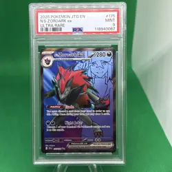 2025 POKEMON JTG EN-JOURNEY TOGETHER ULTRA RARE #175 N'S ZOROARK EX PSA 9 - Image 1