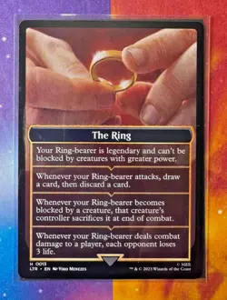 The Ring Helper Card  MTG LotR Token Emblem  Universes Beyond  Nexum Cards - Image 1