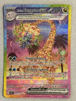 Pokemon Surging Sparks Alolan Exeggutor ex 242/191 Special Illustration Rare NM - Image 1