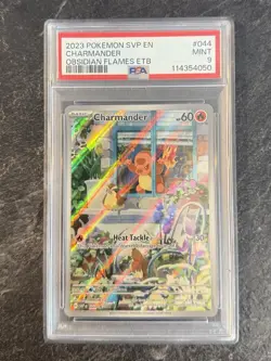 2023 POKEMON SVP EN-SV BLACK STAR PROMO #044 CHARMANDER PSA 9 - Image 1