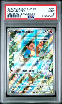2023 POKEMON SVP EN-SV BLACK STAR PROMO #044 CHARMANDER PSA 9 - Image 1