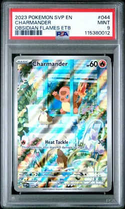 2023 POKEMON SVP EN-SV BLACK STAR PROMO #044 CHARMANDER PSA 9 - Image 3