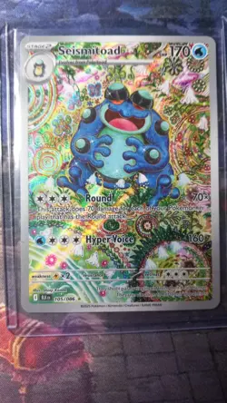Seismitoad Illustration Rare 105/086 Pokemon Black Bolt - Image 3