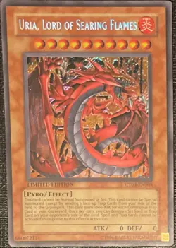 CT03-EN005 Uria, Lord Of Searing Flames Secret Rare Limited Edition NM Yugioh - Image 1