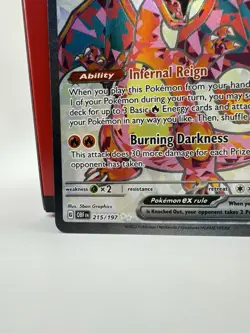 PokÃ©mon TCG Charizard EX Sv03: Obsidian Flames Holo Ultra Rare Card 215/197 NM - Image 10