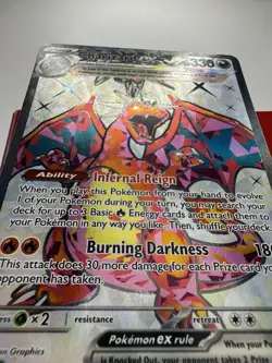 PokÃ©mon TCG Charizard EX Sv03: Obsidian Flames Holo Ultra Rare Card 215/197 NM - Image 20