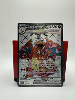 PokÃ©mon TCG Charizard EX Sv03: Obsidian Flames Holo Ultra Rare Card 215/197 NM - Image 4