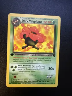 Pokemon 1st Edition Rocket Dark Vileplume Non Holo - Image 1