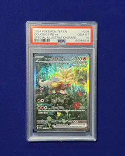 PSA 10 Gouging Fire ex #204 Temporal Forces 2024 Pokemon GEM MINT - Image 1