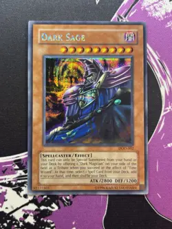 Yugioh Dark Sage DOD-002 Secret Rare Limited Edition Dawn of Destiny Xbox LP - Image 1
