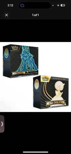âœ…PRESALEâœ…PokÃ©mon TCG Mega Evolution Pokemon Center ETBs-Lucario & Gardevoir PAIR - Image 1