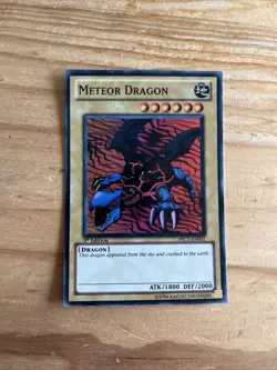 Meteor Dragon - PRC1-EN001 Super Rare 1st Edition YuGiOh TCG Card - Image 2