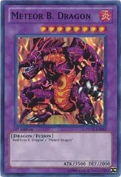 Yugioh - Meteor B. Dragon - Super Rare 1st Edition NM - Free Holographic Card - Image 1
