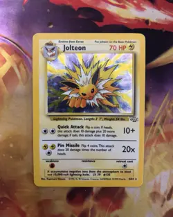 Jolteon Jungle Foil Holo 4/64 Holographic Rare 1999 WOTC Pokemon Card TCG - Image 7
