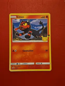 Litten - Pokemon Oversized Jumbo Card 25th Anniversary - Image 1
