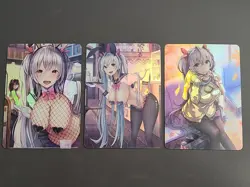 Anime Girls - ACG Anime Girl Doujin Waifu DIY Card - 3 Card Set - Image 1