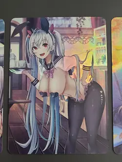 Anime Girls - ACG Anime Girl Doujin Waifu DIY Card - 3 Card Set - Image 3
