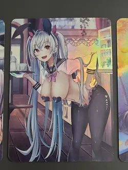 Anime Girls - ACG Anime Girl Doujin Waifu DIY Card - 3 Card Set - Image 8