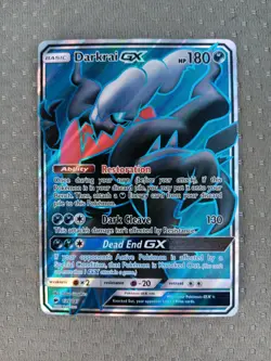 Darkrai GX 139/147 - Sun & Moon - Burning Shadows - Full Art Pokemon Card NM - Image 3