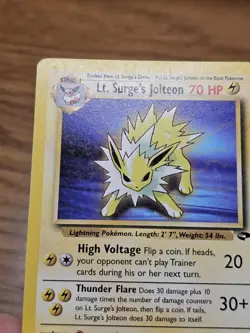 Lt. Surge's Jolteon 28/132 Gym Challenge Non-Holo Rare Pokémon Card TCG - Image 15