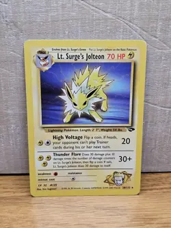 Lt. Surge's Jolteon 28/132 Gym Challenge Non-Holo Rare Pokémon Card TCG - Image 17