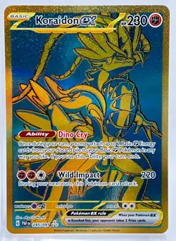 Pokémon Card 2024 Paldean Fates Koraidon EX Hyper Rare 245/091 - Image 3
