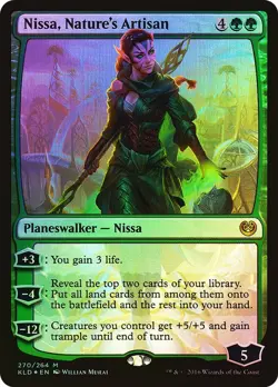 MTG Nissa, Nature's Artisan FOIL NM Kaladesh KLD English Magic Gathering card - Image 1