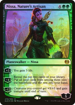 MTG Nissa, Nature's Artisan FOIL NM Kaladesh KLD English Magic Gathering card - Image 4