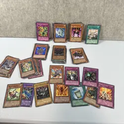 Lot of 100 Vintage 1996 Yu-Gi-Oh! Non-Holo Cards w/ 1st Edition - Used Cond. - Image 2