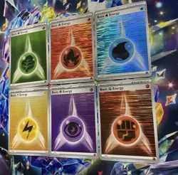 Pokémon TCG Basic Energy Cards Horizontal Holo Black Bolt & White Flare 2025 NM - Image 3