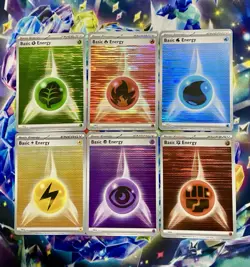 Pokémon TCG Basic Energy Cards Horizontal Holo Black Bolt & White Flare 2025 NM - Image 5