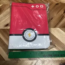 Pokemon Card Binder 400 Card 50 Page 4-Pocket NEW Album Red White Pokedex Design - Image 10